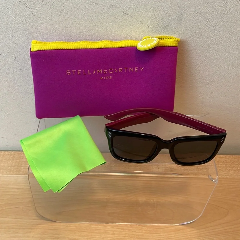 Stella McCartney Kids SC0025SA Girls Sunglasses - Choice of 2 Soft Case Colors